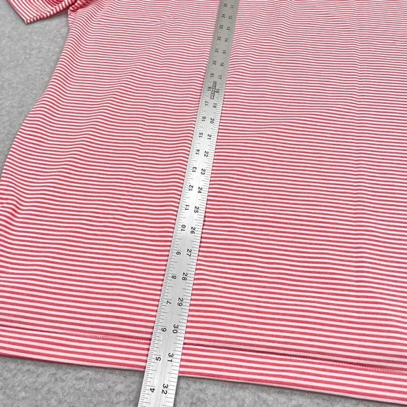 NEW Peter Millar Polo Shirt Large Striped Crown Sport County Louth Golf Ireland - Picture 6 of 12